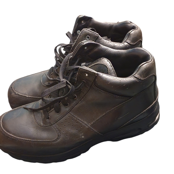 Nike Triple Black Air Max ACG Goadme Leather Shoe-Boots - Size 14 - Picture 3 of 8